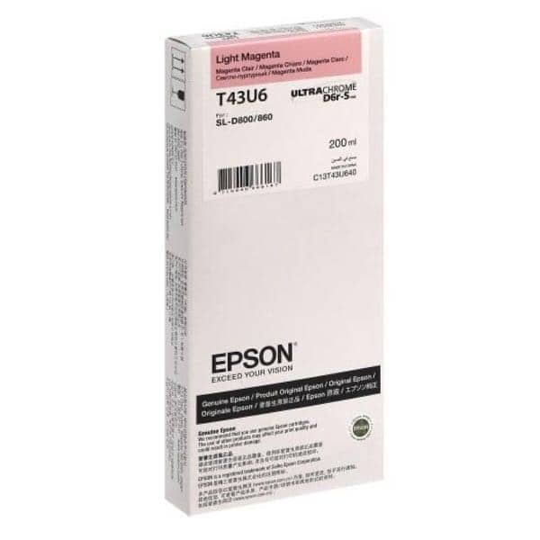 Epson T43U6 Ink Light Magenta per SL-D800 C13T43U640 Epson T43U6 Ink Light Magenta per SL-D800 C13T43U640